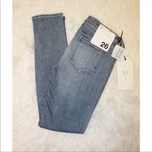 Rag & Bone Destroyed Capri Skinny Jeans Sz 26